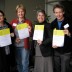 Joanne, Mal, Mary & Terry with certificates of appreciation at the Homeless to Home Healthcare Forum.