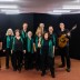 With One Voice Brisbane Choir Group members Cath Mundy ( extreme left) and Jay Turner (extreme right) with Lotus Place Voice members-From left: Cecily,Gloria, Lynn, Bob, Lana, Donna, Michelle, Colleen, Paul